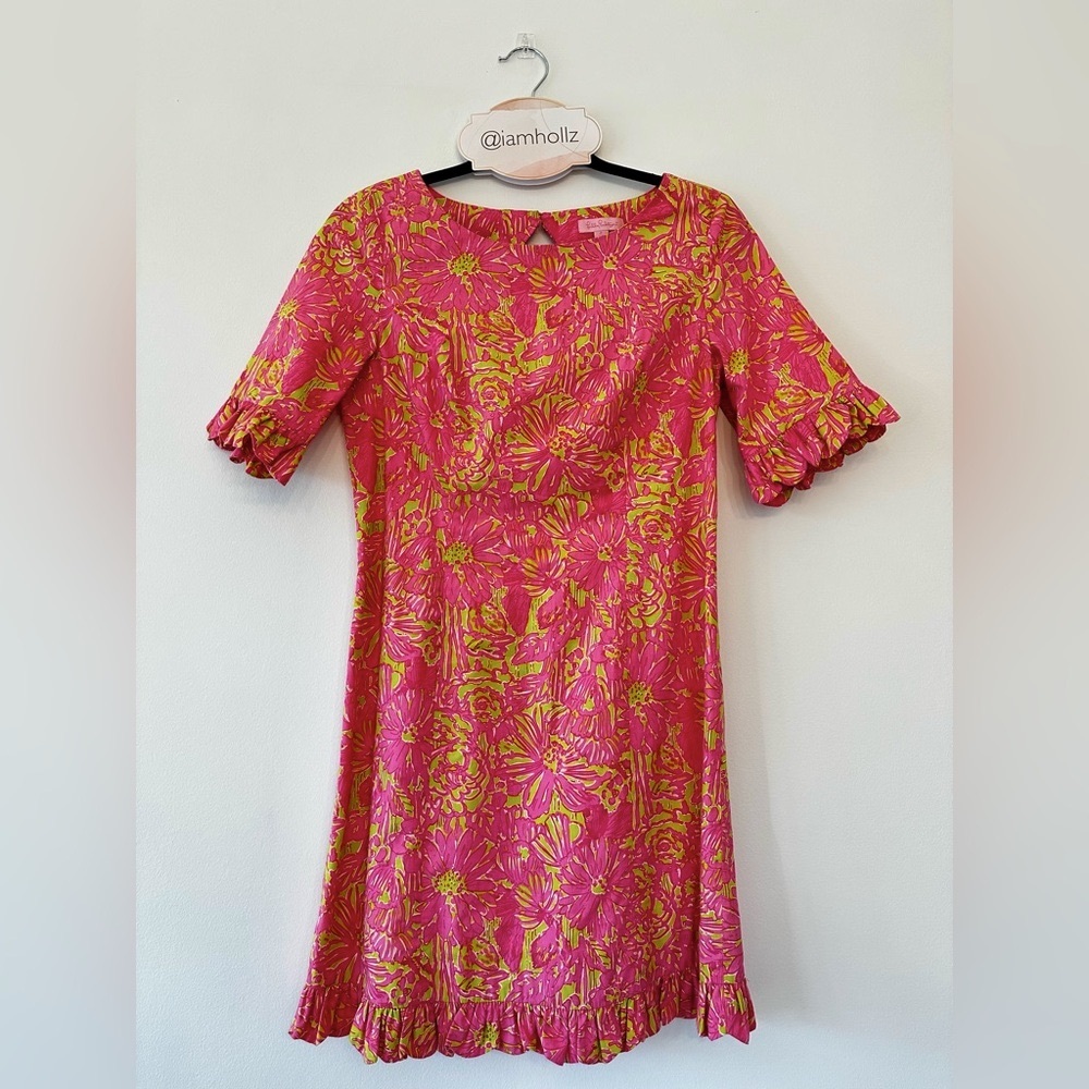 Lilly Pulitzer - Ruffled Shift Dress - Size 2